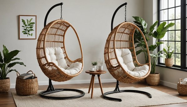 Adoptez le confort avec un fauteuil rotin suspendu élégant